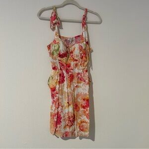 Floral Sundress with Tie Straps